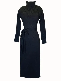 Best Sale Robe Longue Maille Broderies GUILLEMETTE La Maille|Robes Longues