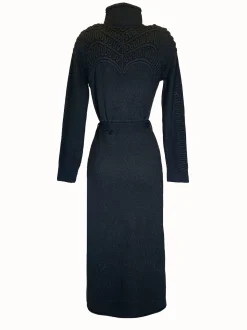Best Sale Robe Longue Maille Broderies GUILLEMETTE La Maille|Robes Longues