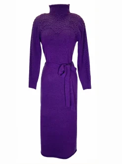 Best Sale Robe Longue Maille Broderies GUILLEMETTE La Maille|Robes Longues