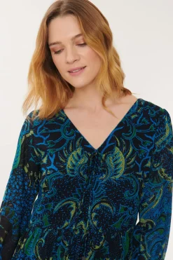 Hot Robe midi imprimée ALBA Robes Imprimées|Robes Longues