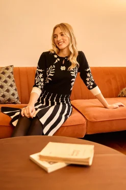 Fashion Robe mi-longue en maille JEANNICK La Maille|Robes Longues