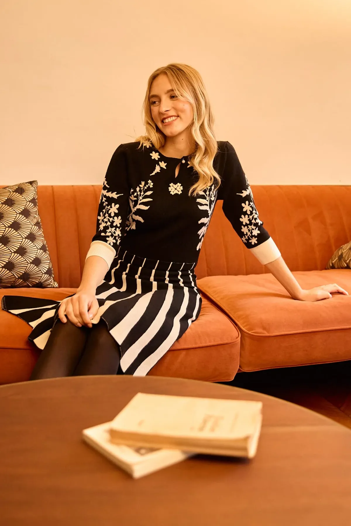 Fashion Robe mi-longue en maille JEANNICK La Maille|Robes Longues