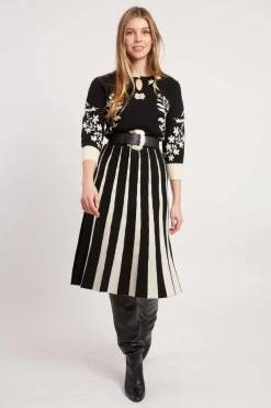 Fashion Robe mi-longue en maille JEANNICK La Maille|Robes Longues