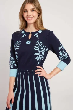 Fashion Robe mi-longue en maille JEANNICK La Maille|Robes Longues