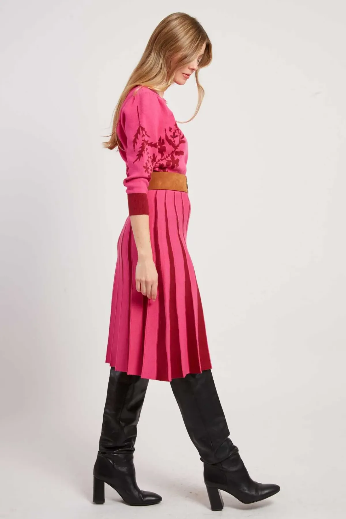 Fashion Robe mi-longue en maille JEANNICK La Maille|Robes Longues