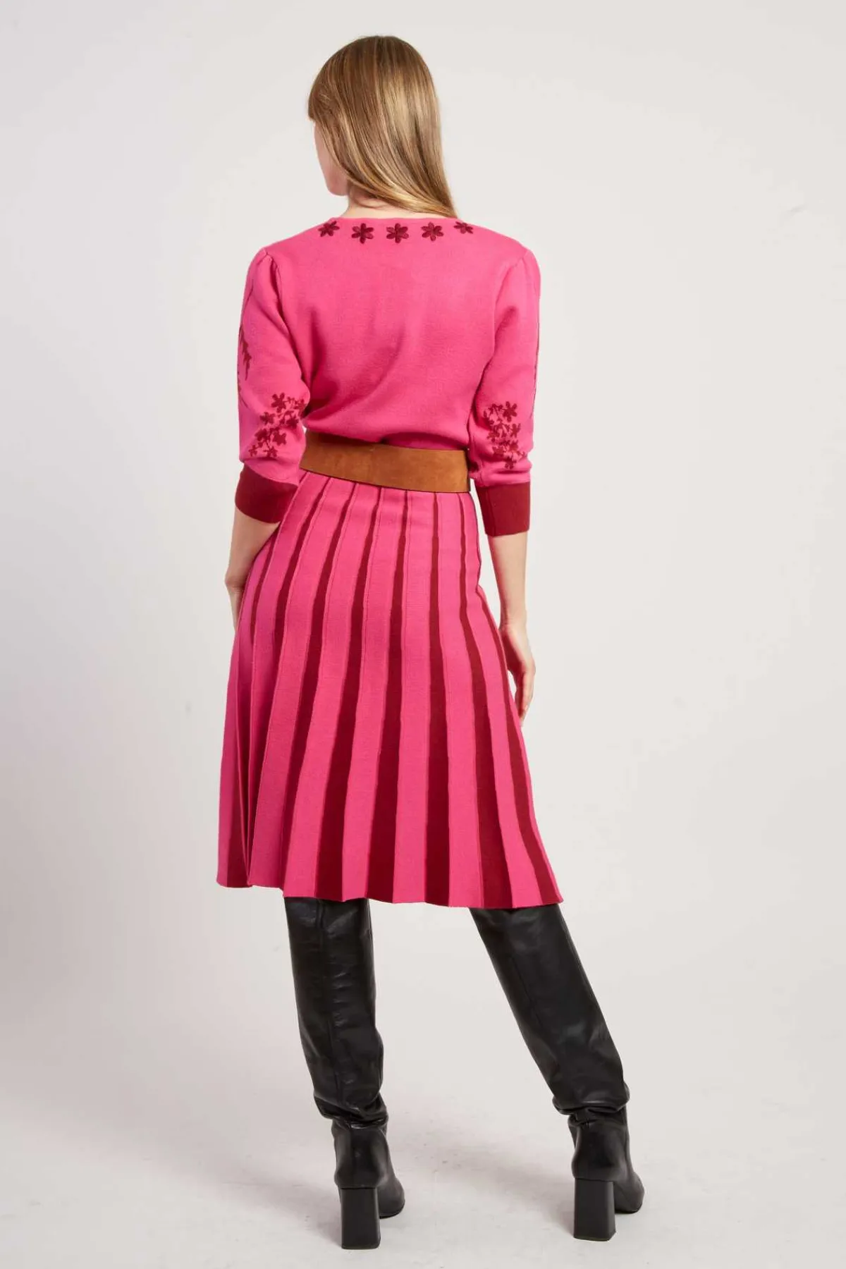 Fashion Robe mi-longue en maille JEANNICK La Maille|Robes Longues