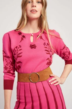 Fashion Robe mi-longue en maille JEANNICK La Maille|Robes Longues