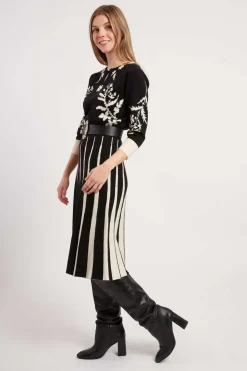 Fashion Robe mi-longue en maille JEANNICK La Maille|Robes Longues