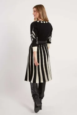 Fashion Robe mi-longue en maille JEANNICK La Maille|Robes Longues