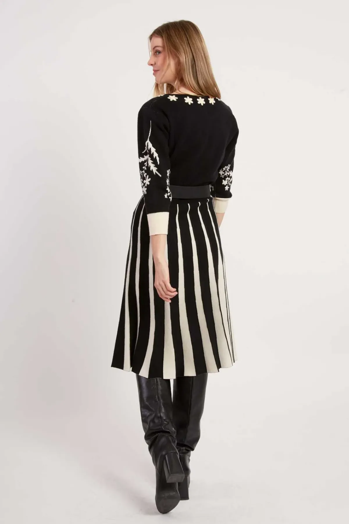 Fashion Robe mi-longue en maille JEANNICK La Maille|Robes Longues