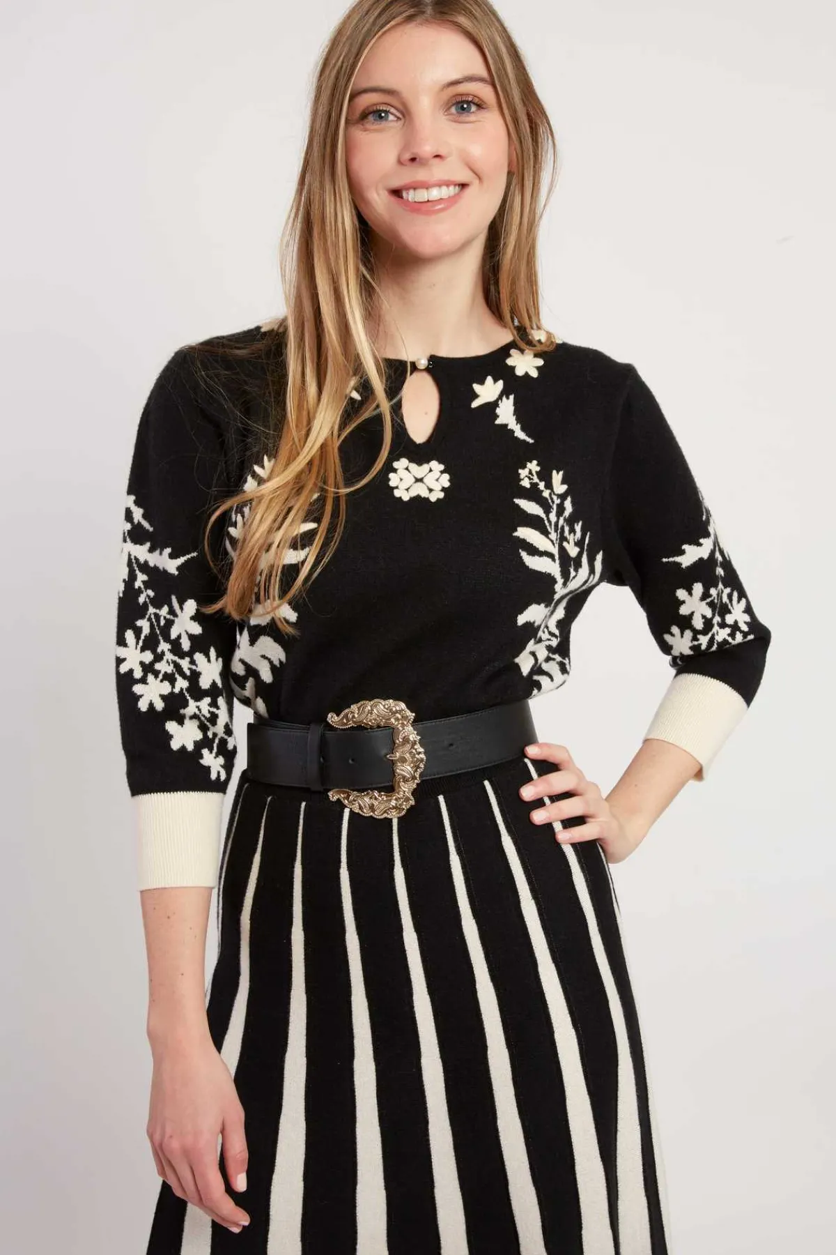 Fashion Robe mi-longue en maille JEANNICK La Maille|Robes Longues