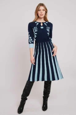 Fashion Robe mi-longue en maille JEANNICK La Maille|Robes Longues