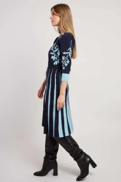 Fashion Robe mi-longue en maille JEANNICK La Maille|Robes Longues