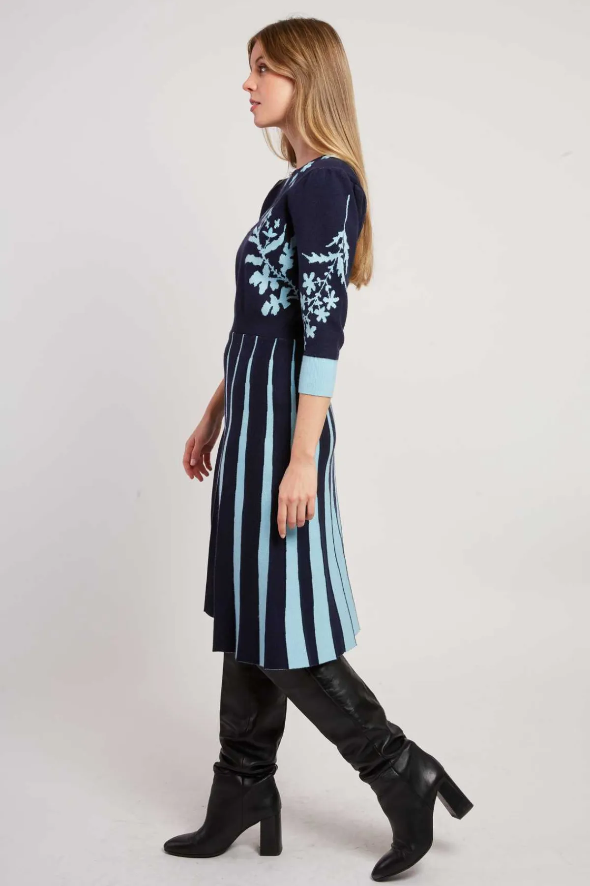 Fashion Robe mi-longue en maille JEANNICK La Maille|Robes Longues