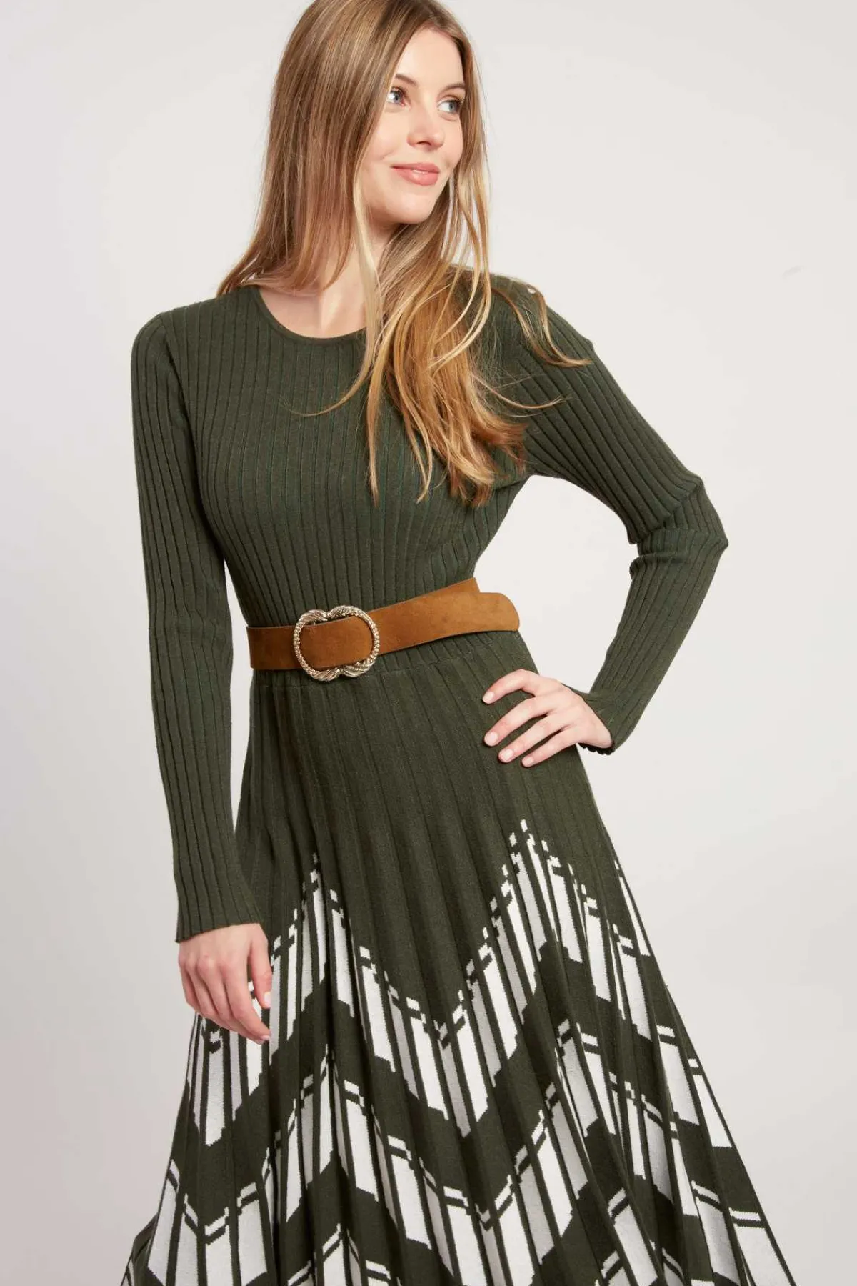 Hot Robe mi-longue en maille JALOUSE Robes Longues