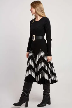 Hot Robe mi-longue en maille JALOUSE Robes Longues