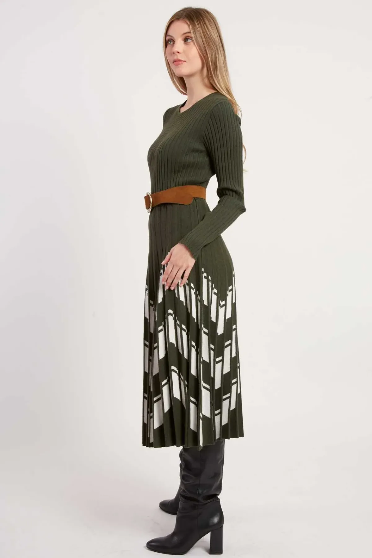 Hot Robe mi-longue en maille JALOUSE Robes Longues