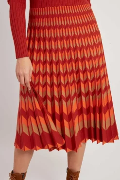 Flash Sale Robe mi-longue manches longues en maille JAZZ La Maille|Robes Longues