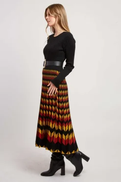 Flash Sale Robe mi-longue manches longues en maille JAZZ La Maille|Robes Longues