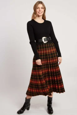 Cheap Robe mi-longue manches longues en maille JEANNE La Maille|Robes Longues