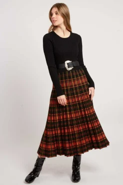 Cheap Robe mi-longue manches longues en maille JEANNE La Maille|Robes Longues