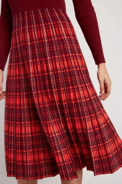 Cheap Robe mi-longue manches longues en maille JEANNE La Maille|Robes Longues