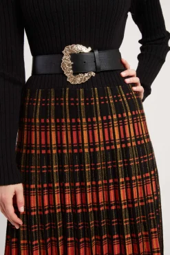 Cheap Robe mi-longue manches longues en maille JEANNE La Maille|Robes Longues