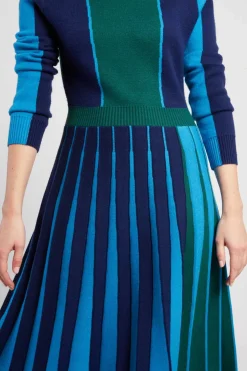 Clearance Robe mi-longue manches longues en maille JAMIE La Maille|Robes Longues