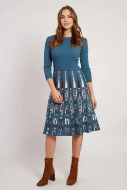 Hot Robe mi-longue manches longues en maille JOAKIM La Maille|Robes Longues