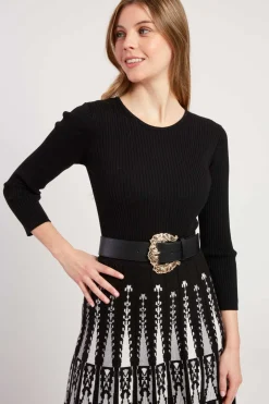 Hot Robe mi-longue manches longues en maille JOAKIM La Maille|Robes Longues