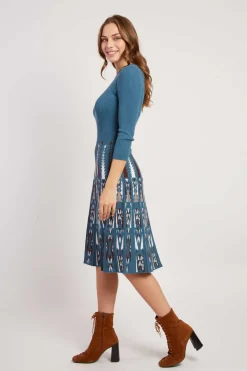 Hot Robe mi-longue manches longues en maille JOAKIM La Maille|Robes Longues