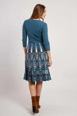 Hot Robe mi-longue manches longues en maille JOAKIM La Maille|Robes Longues