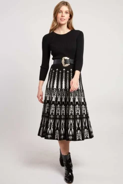 Hot Robe mi-longue manches longues en maille JOAKIM La Maille|Robes Longues