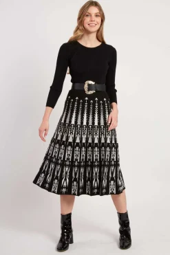 Hot Robe mi-longue manches longues en maille JOAKIM La Maille|Robes Longues