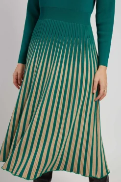 Best Sale Robe mi-longue manches longues en maille VALERIANE Robes Longues