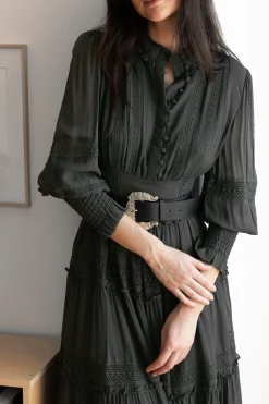 Cheap Robe mi-longue unie avec dentelle VELMA Robes Longues