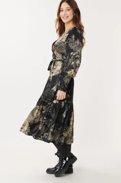 Sale Robe Portefeuille Imprimée ADELITA Robes Imprimées|Robes Longues