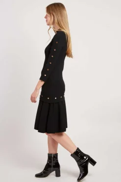 Outlet Robe unie mi-longue en maille JONAS Robes Longues