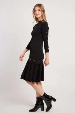 Outlet Robe unie mi-longue en maille JONAS Robes Longues