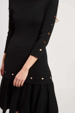 Outlet Robe unie mi-longue en maille JONAS Robes Longues