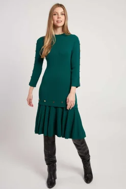 Outlet Robe unie mi-longue en maille JONAS Robes Longues