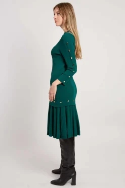 Outlet Robe unie mi-longue en maille JONAS Robes Longues