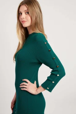 Outlet Robe unie mi-longue en maille JONAS Robes Longues