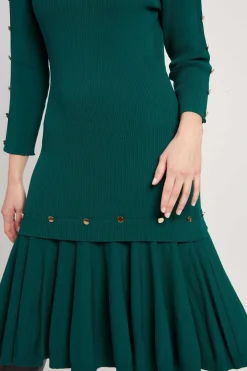 Outlet Robe unie mi-longue en maille JONAS Robes Longues