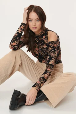 Cheap Tee shirt asymétrique imprimé IRELAND Les Blouses, Chemisiers & Tops