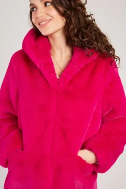 Best Sale Veste à capuche en fausse fourrure LIDYE Les Manteaux, Vestes & Doudounes