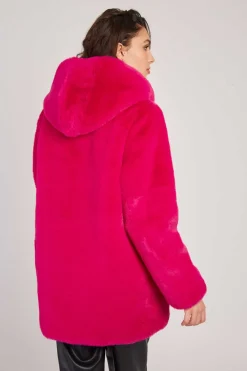 Best Sale Veste à capuche en fausse fourrure LIDYE Les Manteaux, Vestes & Doudounes