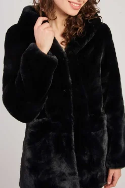 Best Sale Veste à capuche en fausse fourrure LIDYE Les Manteaux, Vestes & Doudounes