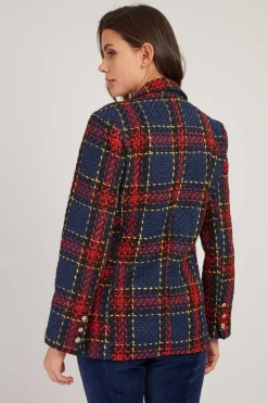 Outlet Veste blazer à carreaux LAURE Les Manteaux, Vestes & Doudounes