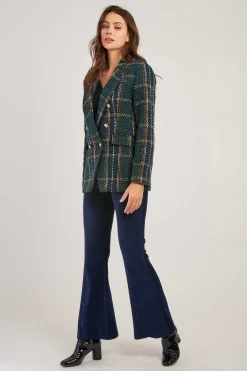 Outlet Veste blazer à carreaux LAURE Les Manteaux, Vestes & Doudounes